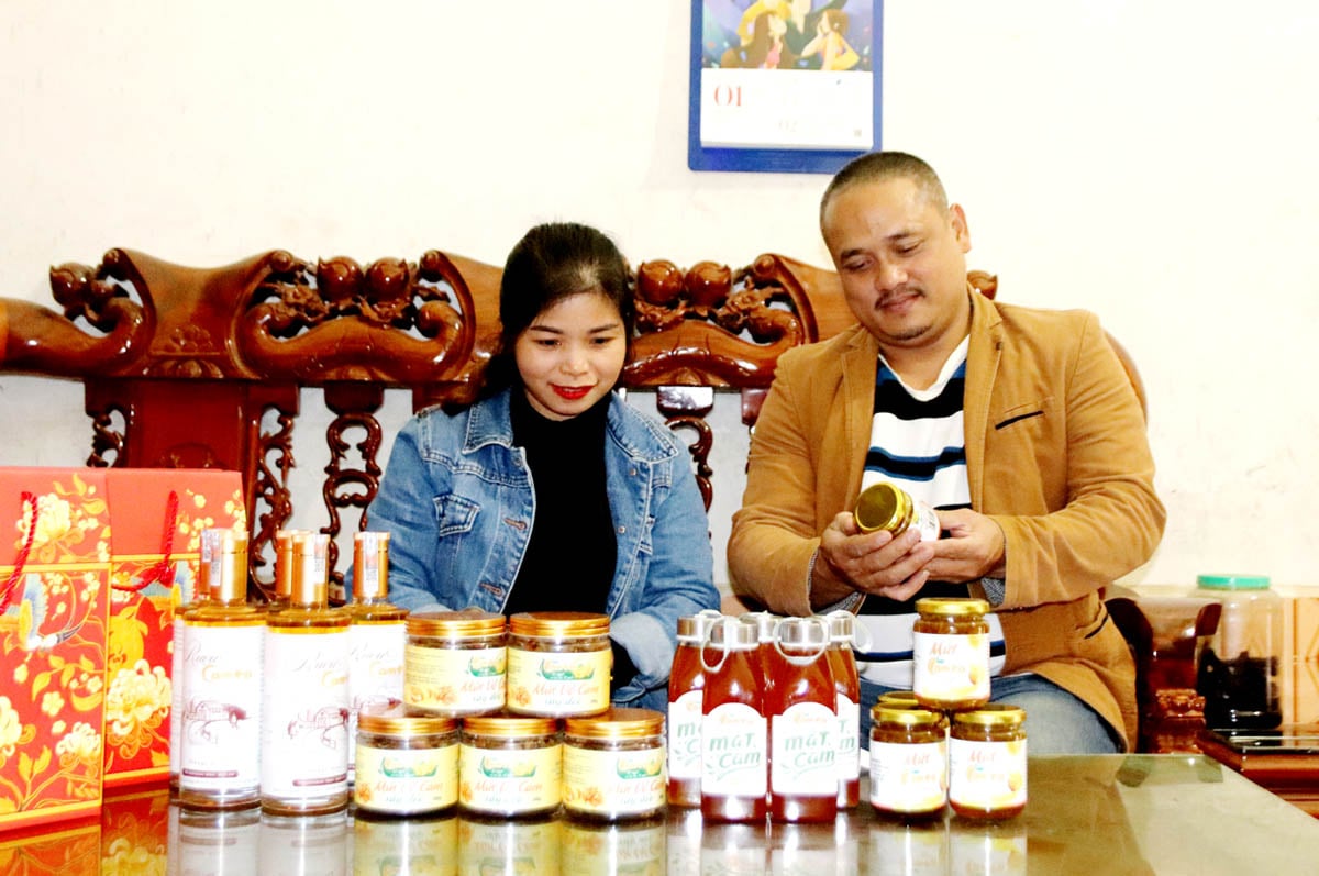 Currently, Cam Ta Joint Stock Company has 6 processed orange products, contributing to raising the brand of Ha Giang Sanh oranges.