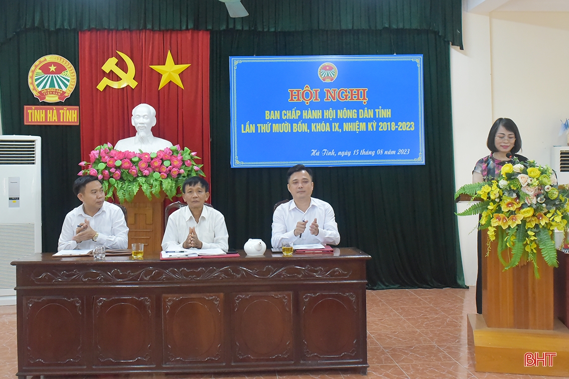 Mr. Ngo Van Huynh was elected Chairman of Ha Tinh Farmers' Association.