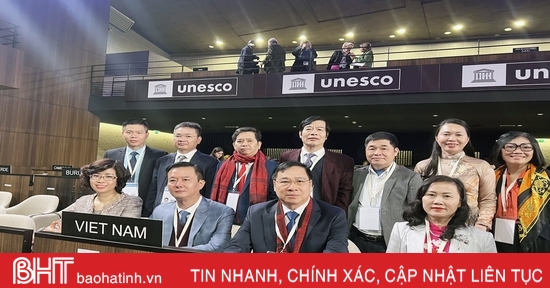 Đoàn đại biểu Hà Tĩnh tham dự phiên họp Đại hội đồng UNESCO lần thứ 42