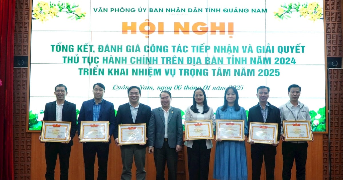 Năm 2024, Quảng Nam giải quyết đúng hạn 99,76% hồ sơ thủ tục hành chính ở cấp tỉnh