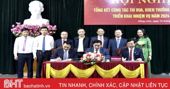 Hong Linh Town competes to complete 17 socio-economic development targets in 2024