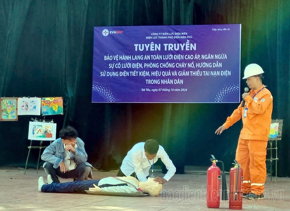 Hơn 600 học sinh được tuyên truyền về an toàn điện