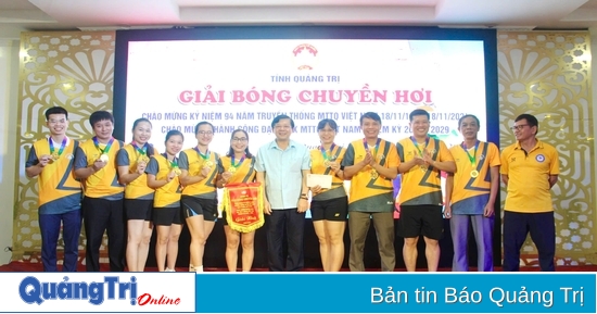 Closing ceremony of the Volleyball Tournament to celebrate the 94th anniversary of the Traditional Day of the Vietnam Fatherland Front