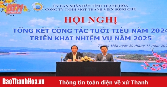 Công ty TNHH MTV Sông Chu tổng kết công tác tưới tiêu năm 2024 và triển khai nhiệm vụ năm 2025