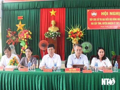 Provincial People's Council delegates meet voters in Phuoc Son and Phuoc Thuan communes