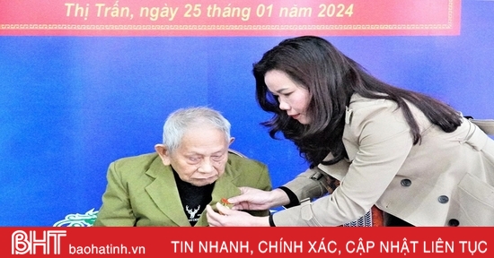 Trao Huy hiệu Đảng cho các đảng viên ở Hương Khê, Nghi Xuân