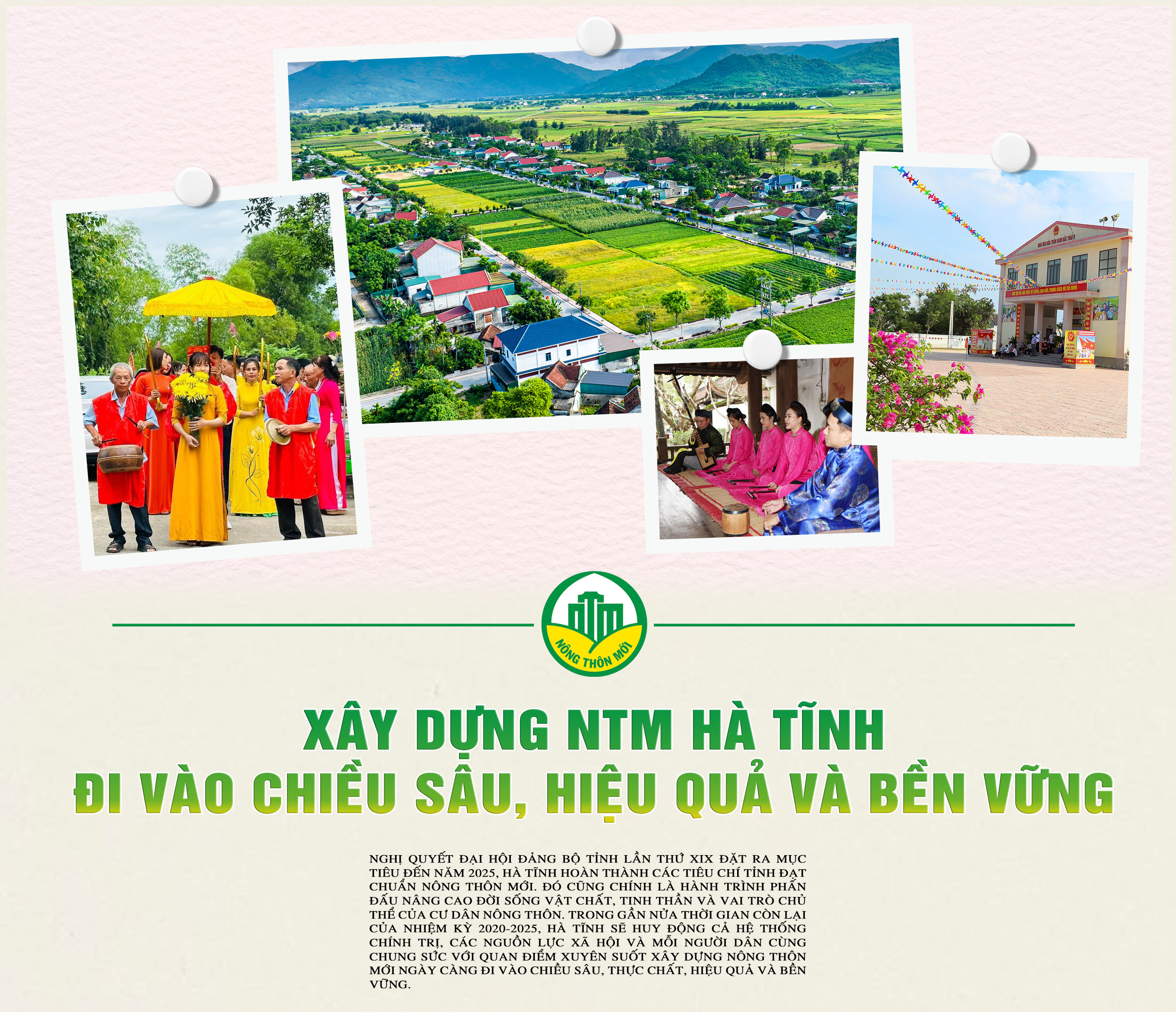 Xây dựng NTM ở Hà Tĩnh: Đi vào chiều sâu, hiệu quả và bền vững (Bài 3): Kiên trì mục tiêu nông thôn hiện đại, bình yên, giàu bản sắc