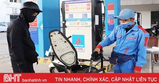 Ha Tinh perdra 660 milliards de VND en raison de la réduction de la taxe de protection de l'environnement sur l'essence, l'huile et la graisse.