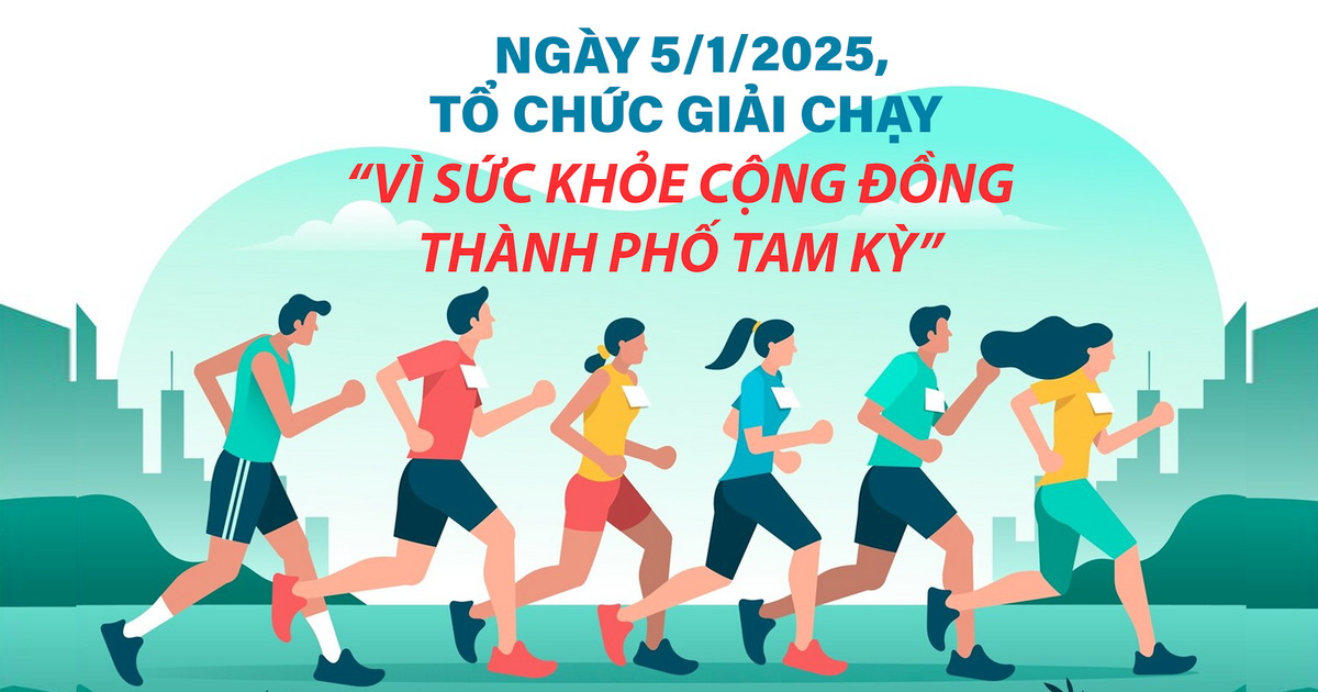 Ngày 5/1/2025, tổ chức Giải chạy “vì sức khỏe cộng đồng thành phố Tam Kỳ”