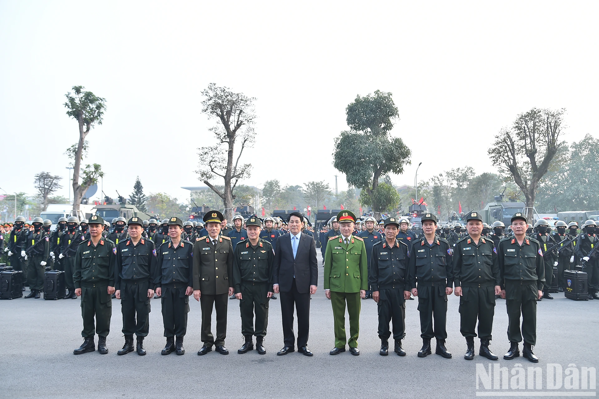 [Ảnh] Chủ tịch nước Lương Cường thăm, chúc Tết Bộ Tư lệnh Cảnh sát cơ động ảnh 7