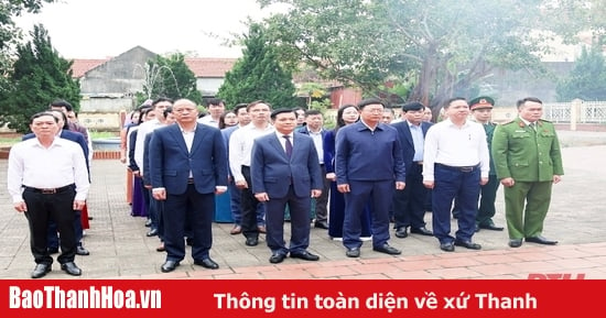 Thị xã Nghi Sơn dâng hương kỷ niệm 94 năm Ngày thành lập Chi bộ Cộng sản đầu tiên