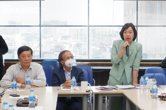 Bei der Veranstaltung hielt Frau Le Thi Thuc, stellvertretende Direktorin des Ministeriums für Wissenschaft und Technologie, eine Rede. Foto: M.Q