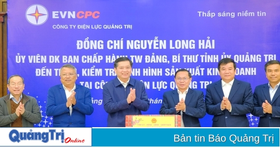 El secretario provincial del Partido, Nguyen Long Hai, visita Quang Tri y desea un feliz año nuevo a las empresas