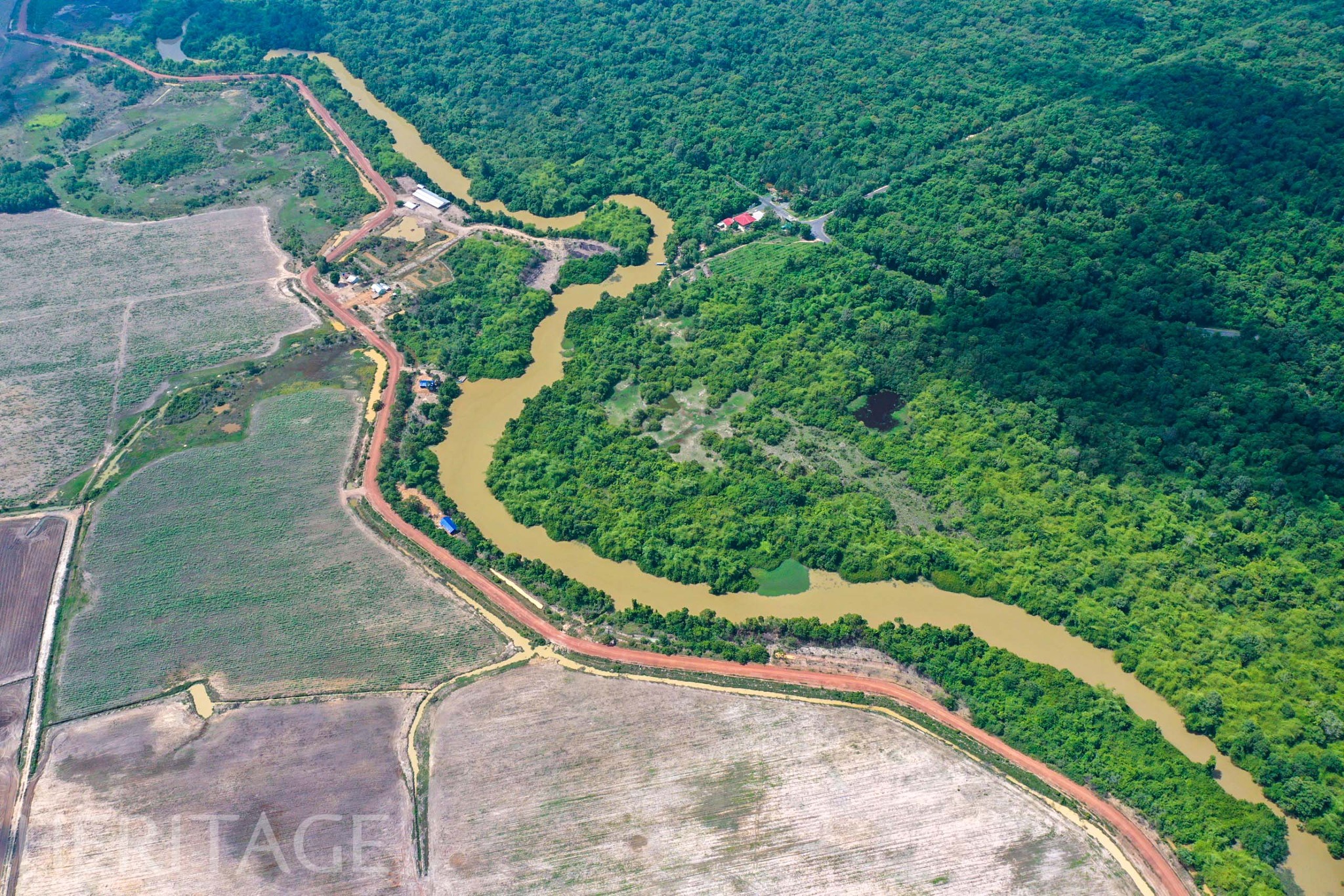 Could be an image of the Panama Canal