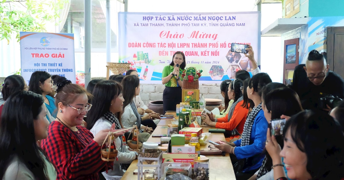 Tam Ky City Women's Union verbindet Handel mit Ho Chi Minh City Women's Union