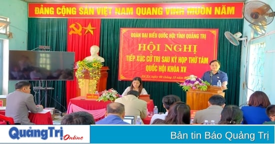 Đoàn ĐBQH tỉnh tiếp xúc cử tri tại các xã Xy, Mò Ó