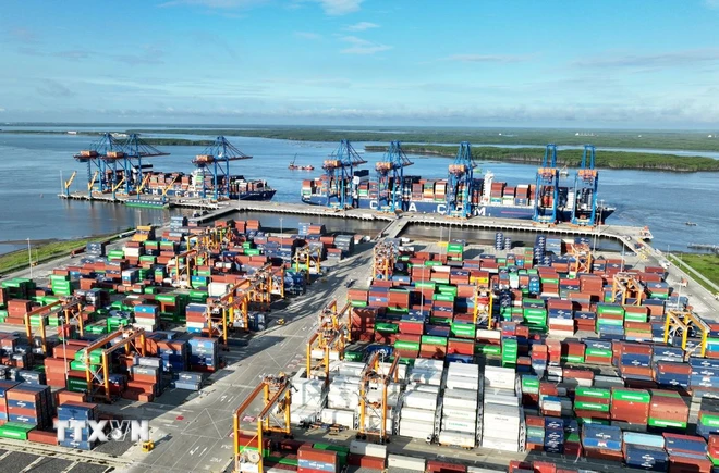 Internationaler Hafen Gemalink, Stadt Phu My, Provinz Ba Ria-Vung Tau. (Foto: Hong Dat/VNA)