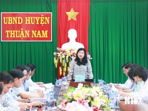 Đoàn khảo sát của Đoàn Đại biểu Quốc hội tỉnh làm việc với huyện Ninh Hải