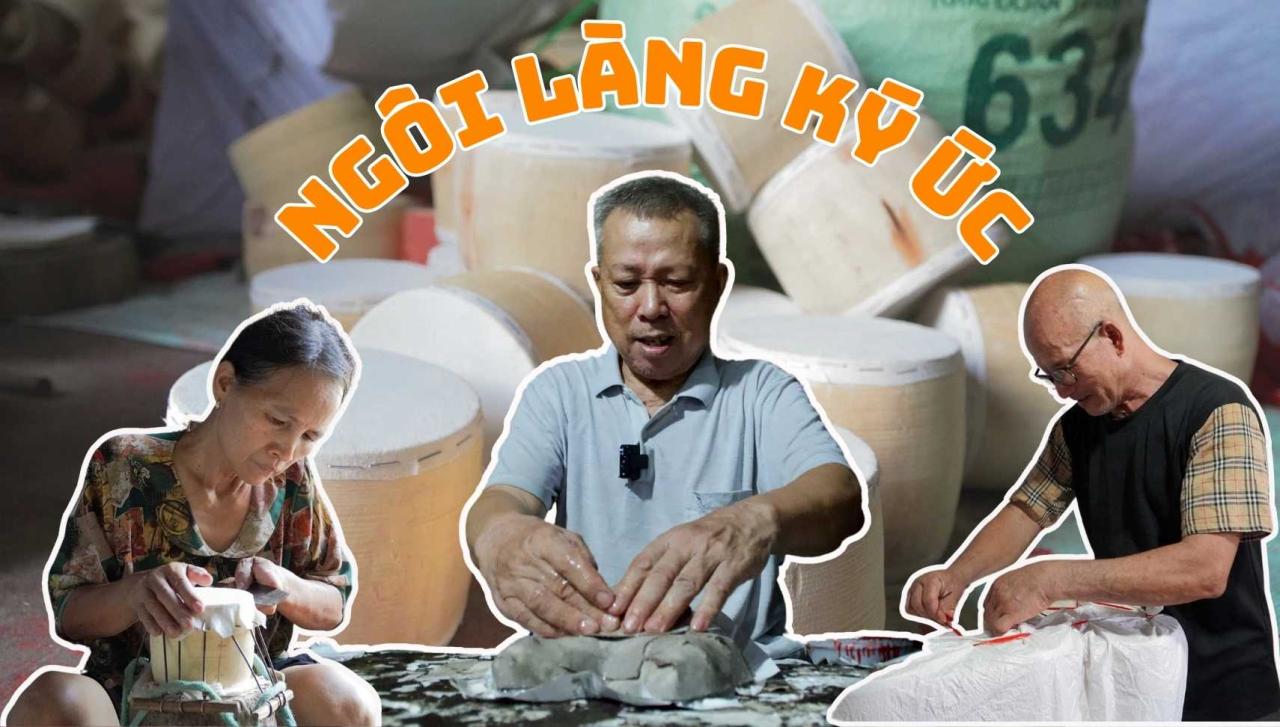 Những người thợ chăm chút cho từng sản phẩm của mình. Ảnh: Thanh Bình.