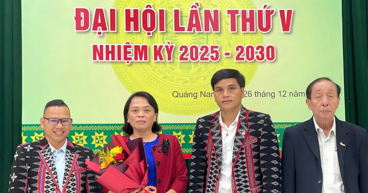 The Literature and Arts Association of Ethnic Minorities - Mountainous Areas of Quang Nam organized the Congress for the 2025 term