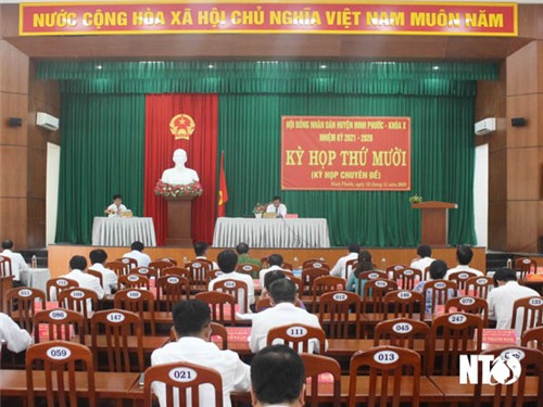 HĐND huyện Ninh Phước tổ chức kỳ họp lần thứ 10, nhiệm kỳ 2021-2026