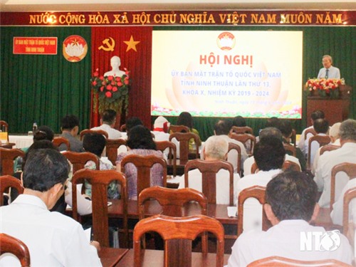 Ủy ban MTTQ Việt Nam tỉnh khóa X tổ chức Hội nghị lần thứ 13, nhiệm kỳ 2019-2024