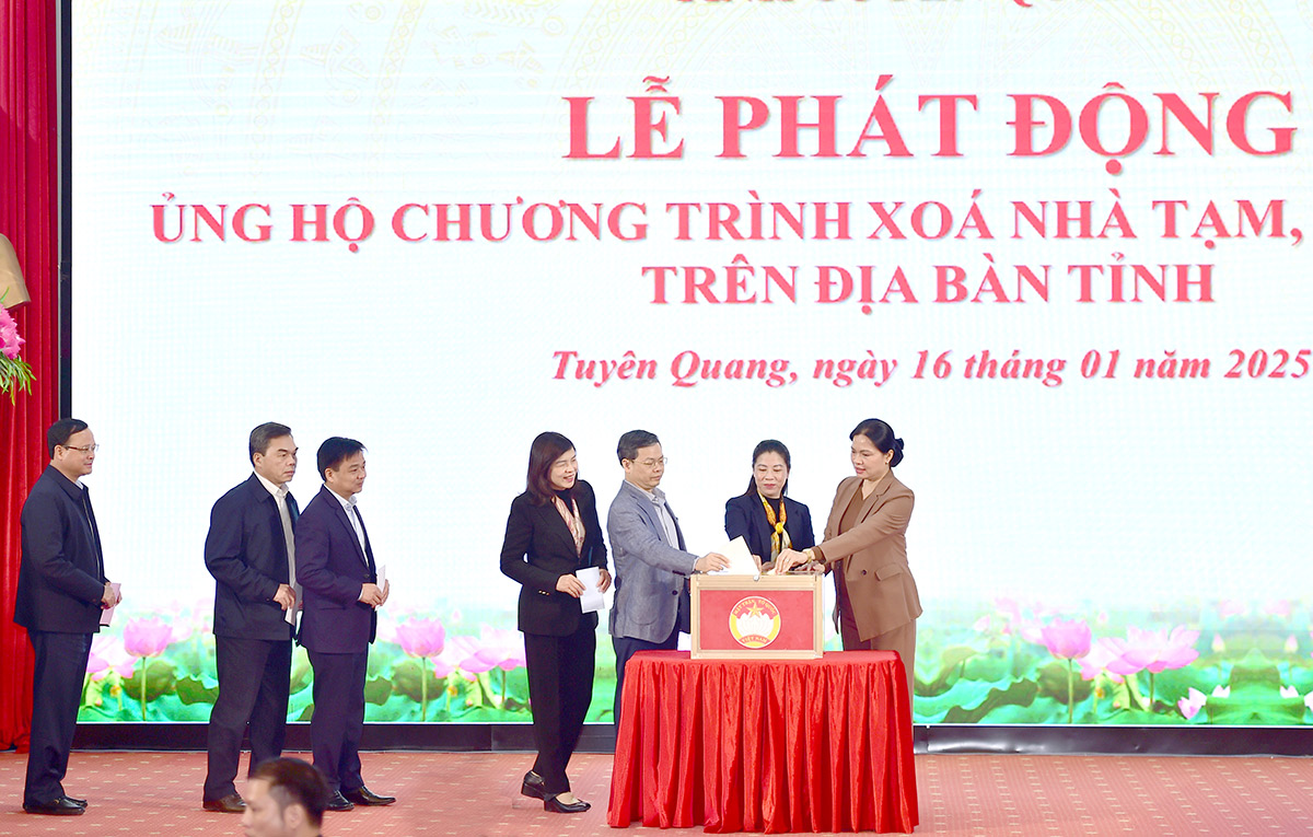 Phát động ủng hộ chương trình xóa nhà tạm, nhà dột nát trên địa bàn tỉnh