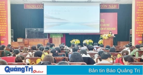 Tập huấn công tác văn thư, lưu trữ phục vụ đại hội đảng bộ các cấp nhiệm kỳ 2025