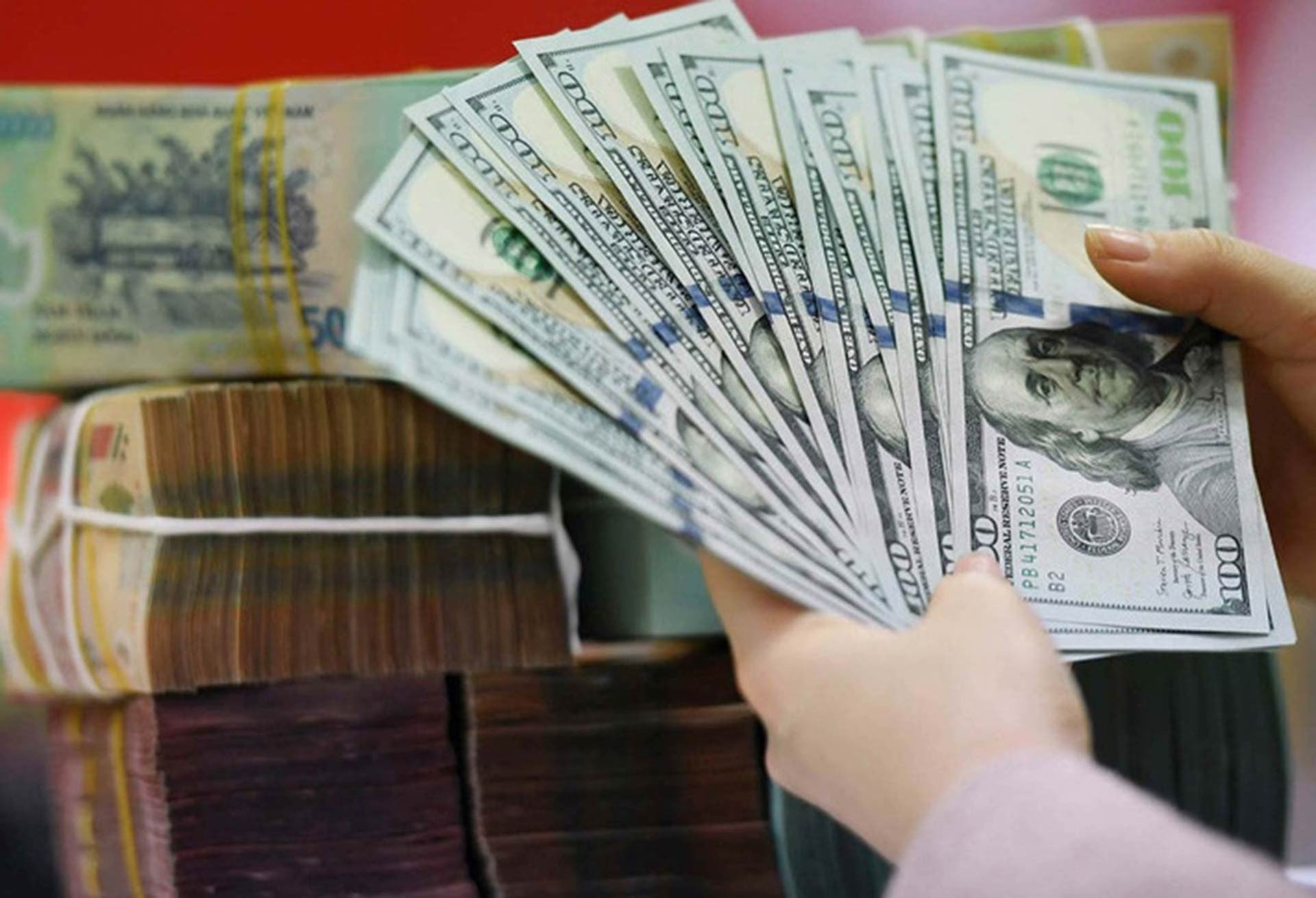 El precio del dólar estadounidense alcanza un máximo de más de 25.500 VND