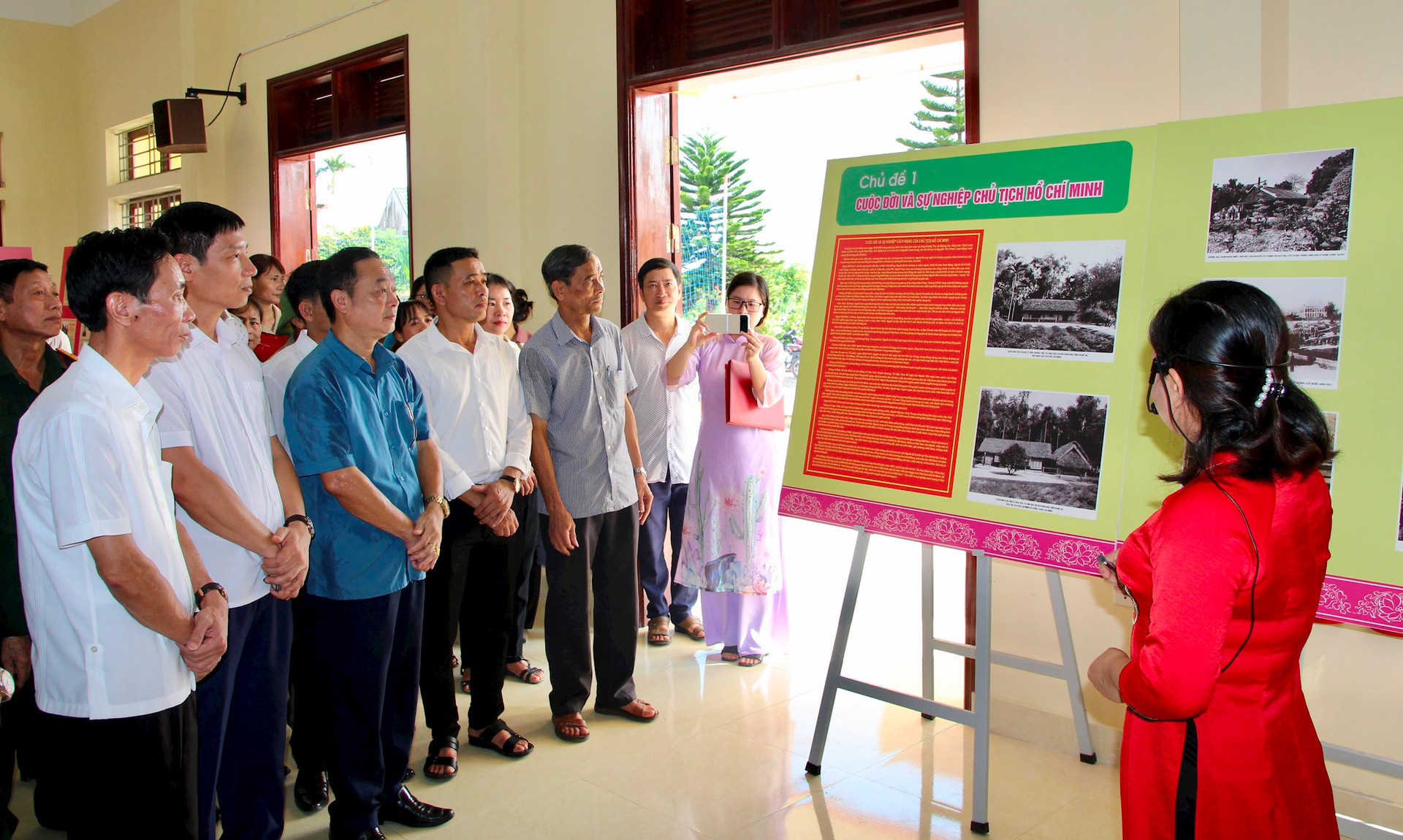 Trưng bày 200 tài liệu, hình ảnh Bác Hồ tại xã Hiệp Lực (Ninh Giang)