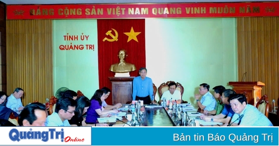 Ban  Thường vụ Tỉnh ủy cho ý kiến  về chủ trương đầu tư Trường Chính trị Lê Duẩn và một số dự án