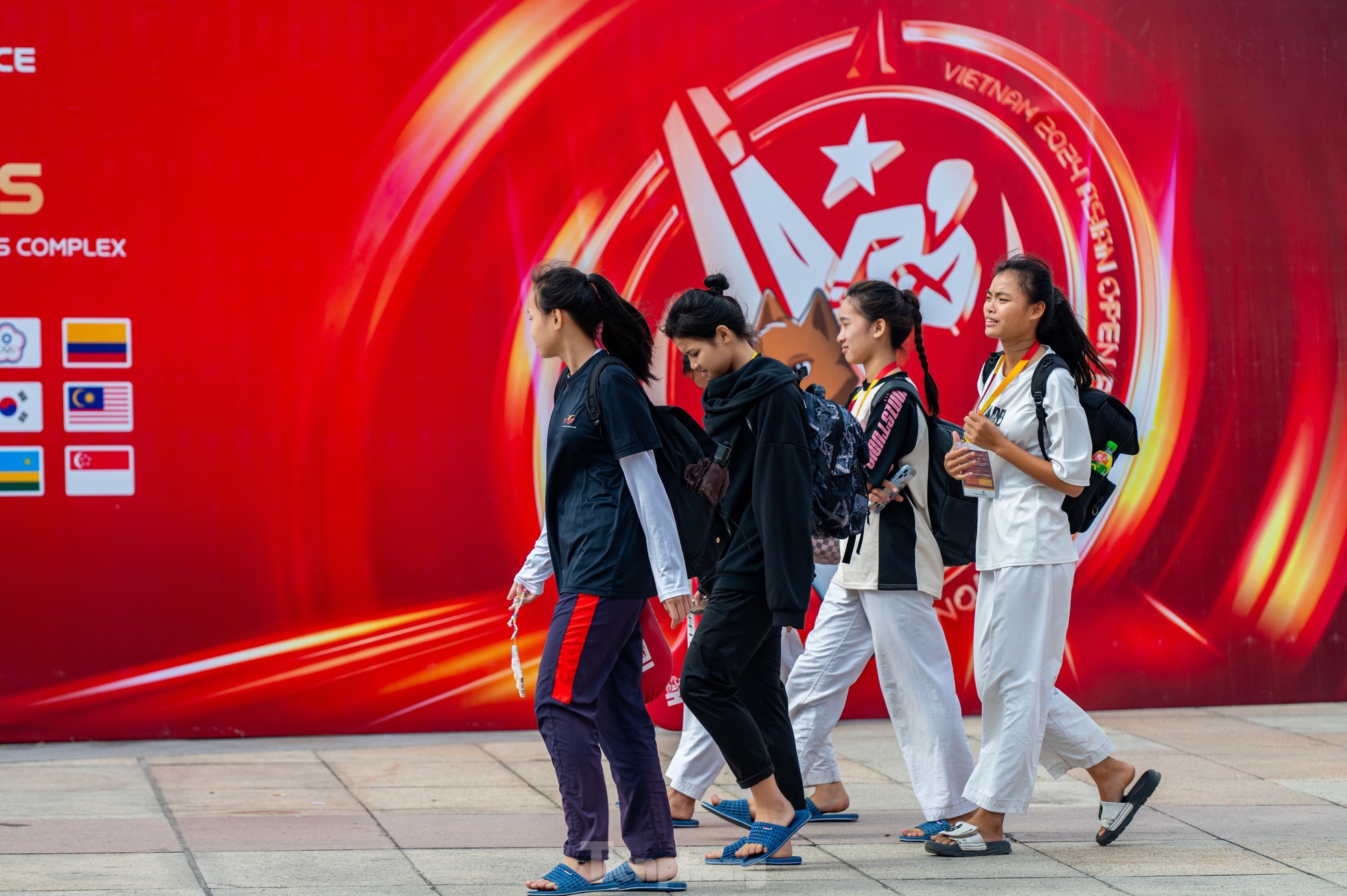 Quang Ninh est prêt pour la cérémonie d'ouverture du Championnat asiatique de taekwondo de la police photo 5