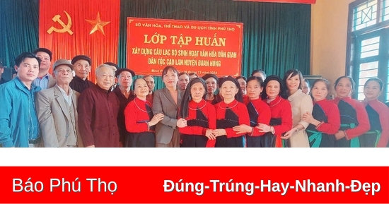 Tập huấn câu lạc bộ sinh hoạt văn hóa dân gian dân tộc Cao Lan