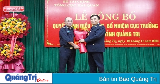 Công bố quyết định điều động, bổ nhiệm Cục trưởng Cục Hải quan tỉnh Quảng Trị