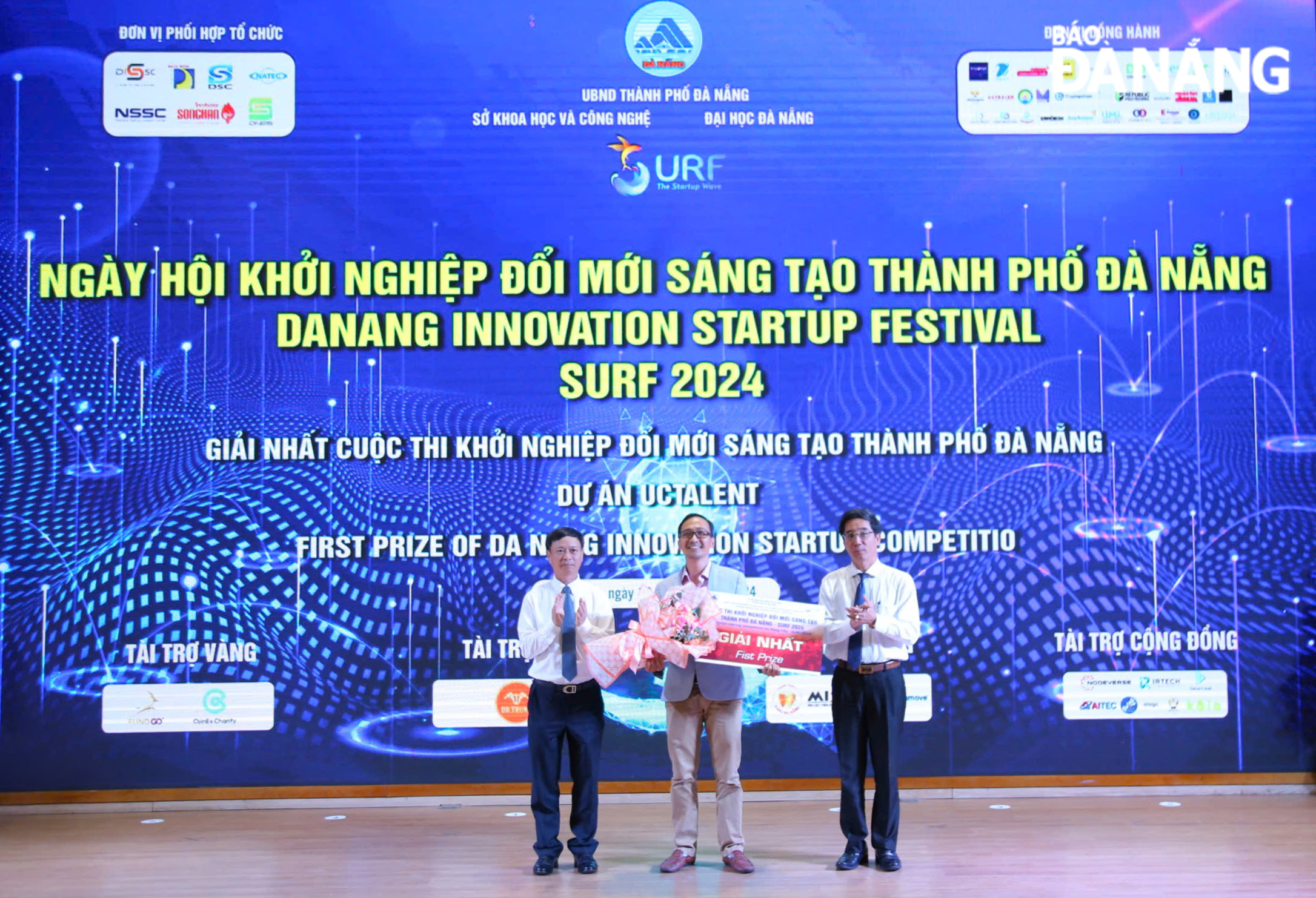 Le projet UC Talent a remporté le premier prix du concours d'innovation et de startup de la ville de Danang - SURF 2024.