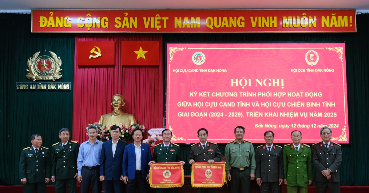 Hội Cựu chiến binh tỉnh và Hội Cựu công an Đắk Nông phối hợp hoạt động