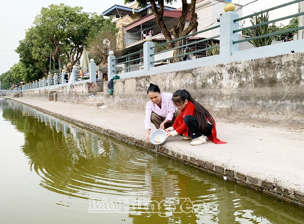 หลังจากเสร็จสิ้นพิธีแล้ว ครอบครัวต่างๆ จะนำปลาคาร์ปไปที่แม่น้ำ สระน้ำ และทะเลสาบเพื่อปล่อยลงน้ำ