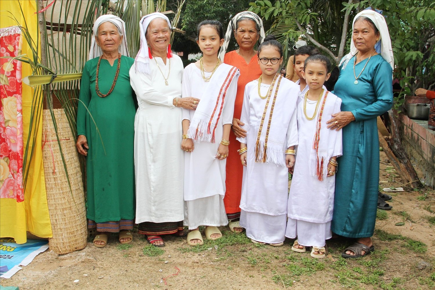 Coming of age ceremony of young girls in Luong Tri Cham village