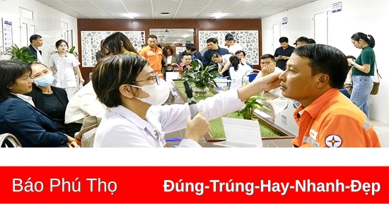 Công ty Điện lực Phú Thọ tổ chức khám sức khỏe định kỳ cho 830 cán bộ, nhân viên