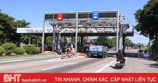 Proposing the Vietnam Road Administration to consider temporarily suspending toll collection on National Highway 1 BOT section through Ha Tinh