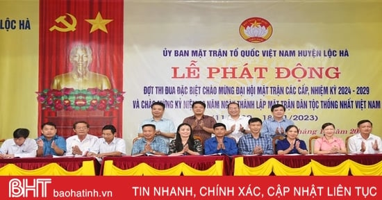 Lộc Hà phát động thi đua chào mừng đại hội MTTQ Việt Nam các cấp