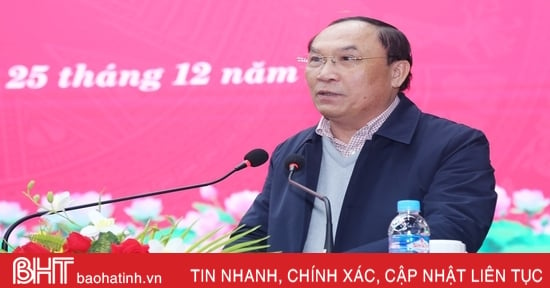 BTV các huyện ủy Thạch Hà, Lộc Hà triển khai nhiệm vụ năm 2024