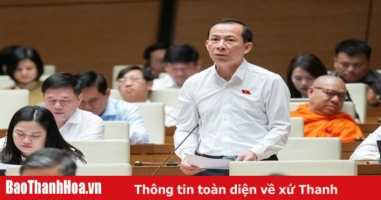 ĐBQH Võ Mạnh Sơn (Đoàn ĐBQH tỉnh Thanh Hóa) tham gia góp ý về một số nội dung còn ý kiến khác nhau của dự thảo Luật Địa chất và Khoáng sản