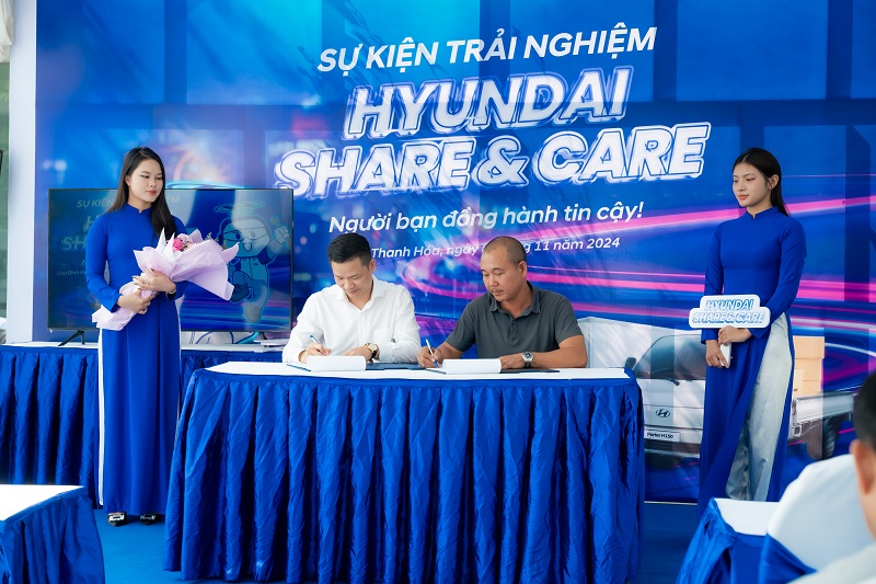 Hyundai Lam Kinh hat die Veranstaltung „Hyundai Share & Care“ erfolgreich in der Stadt organisiert. Thanh Hoa