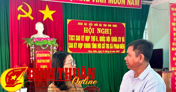 Cử tri xã Phan Điền:﻿﻿ Mong được đền bù giải phóng mặt bằng sau khi hoàn thành công trình