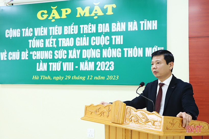 Báo Hà Tĩnh gặp mặt cộng tác viên, trao giải Cuộc thi chung sức xây dựng nông thôn mới 2023