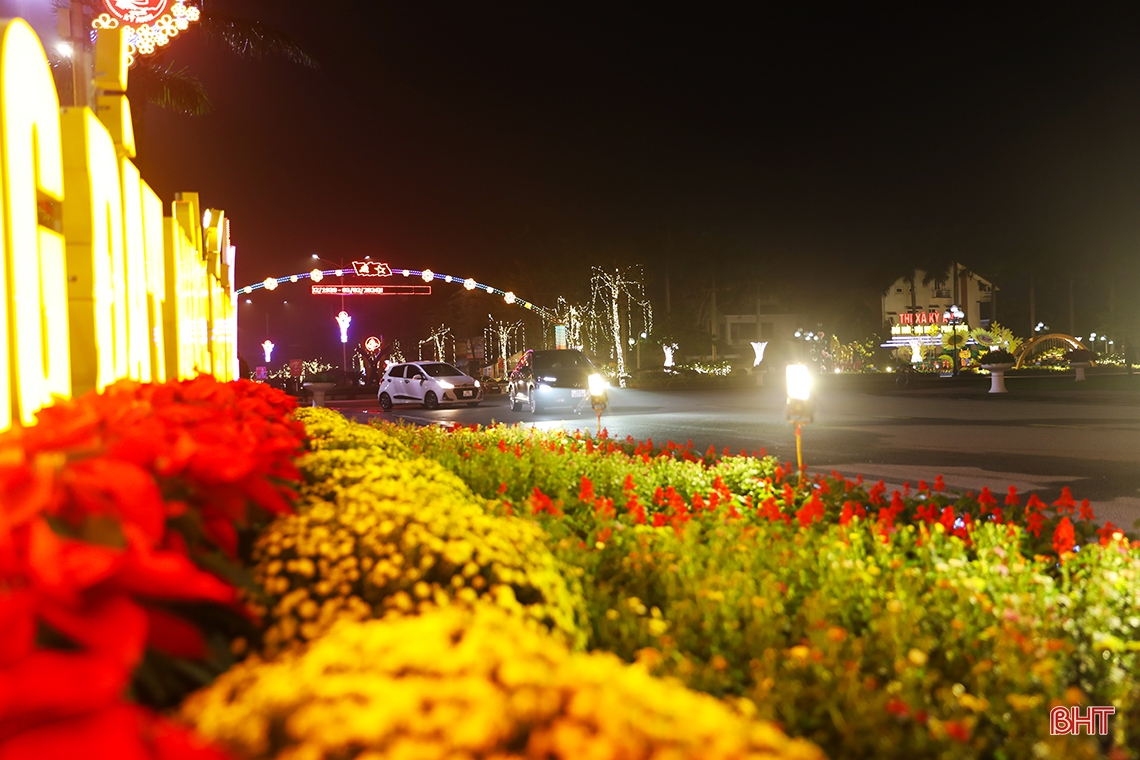 Der südliche Stadtbereich von Ha Tinh begrüßt den neuen Frühling in strahlendem Glanz