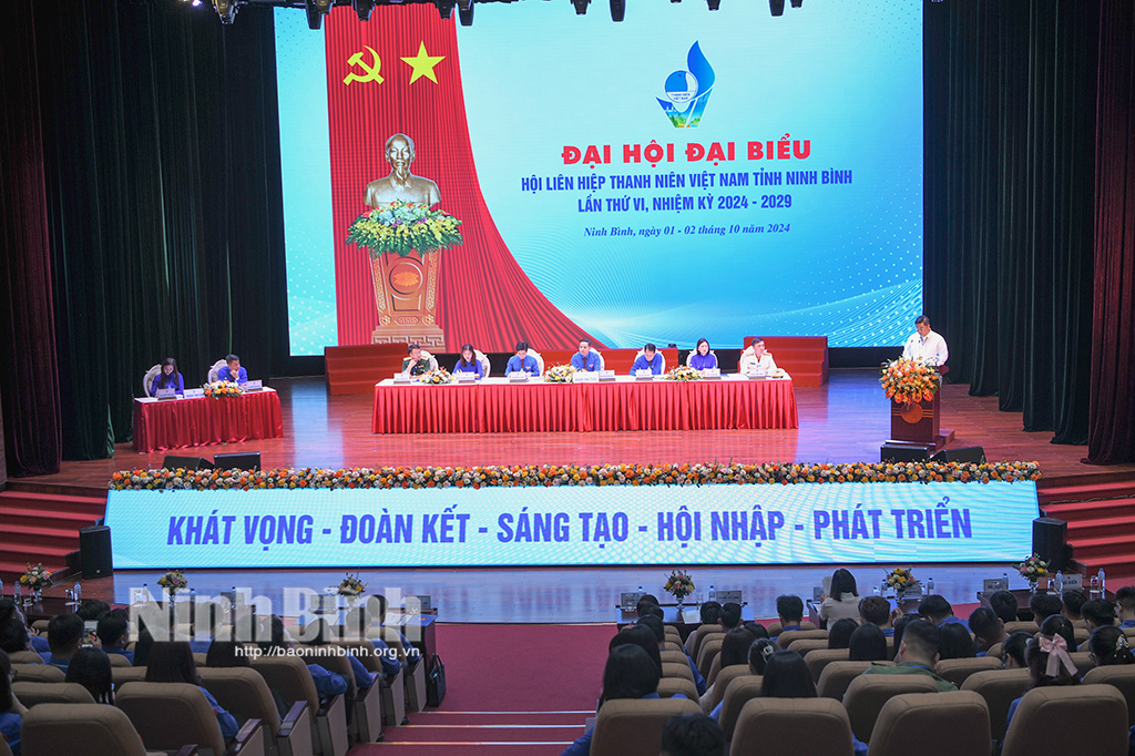 Première session du 6e Congrès des délégués de l'Union de la jeunesse vietnamienne de la province de Ninh Binh, mandat 2024-2029