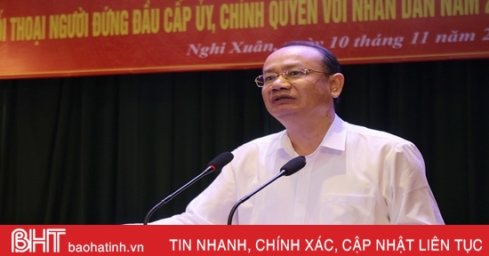 Nghi Xuan organise le dialogue entre les dirigeants et le peuple