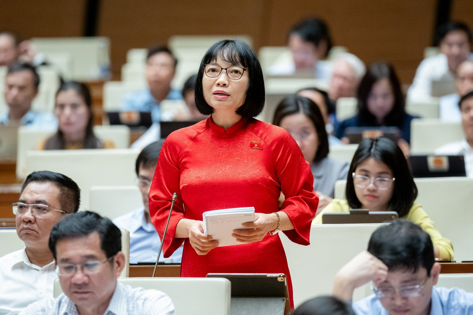 Hai Duong-Delegierte befragen den Minister für natürliche Ressourcen und Umwelt zu Lösungen zur „Wiederbelebung“ von Bac Hung Hai